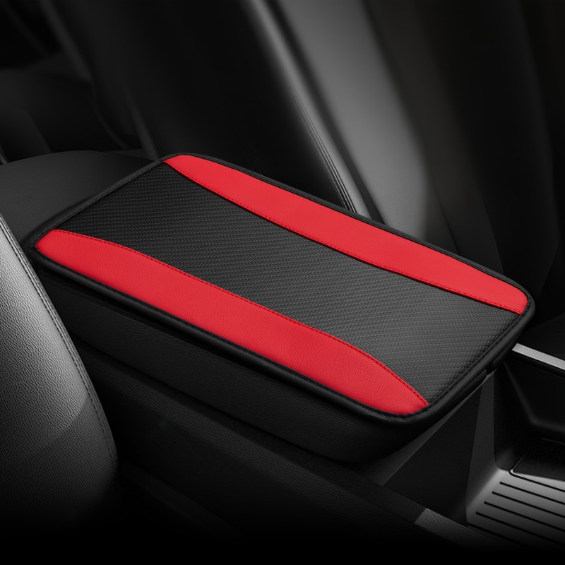 TEMU Universal Anti-slip Mat Armrest Box Cushion Car Breathable Central Armrest Cover Fashion Cartoon Car Armrest Cushion