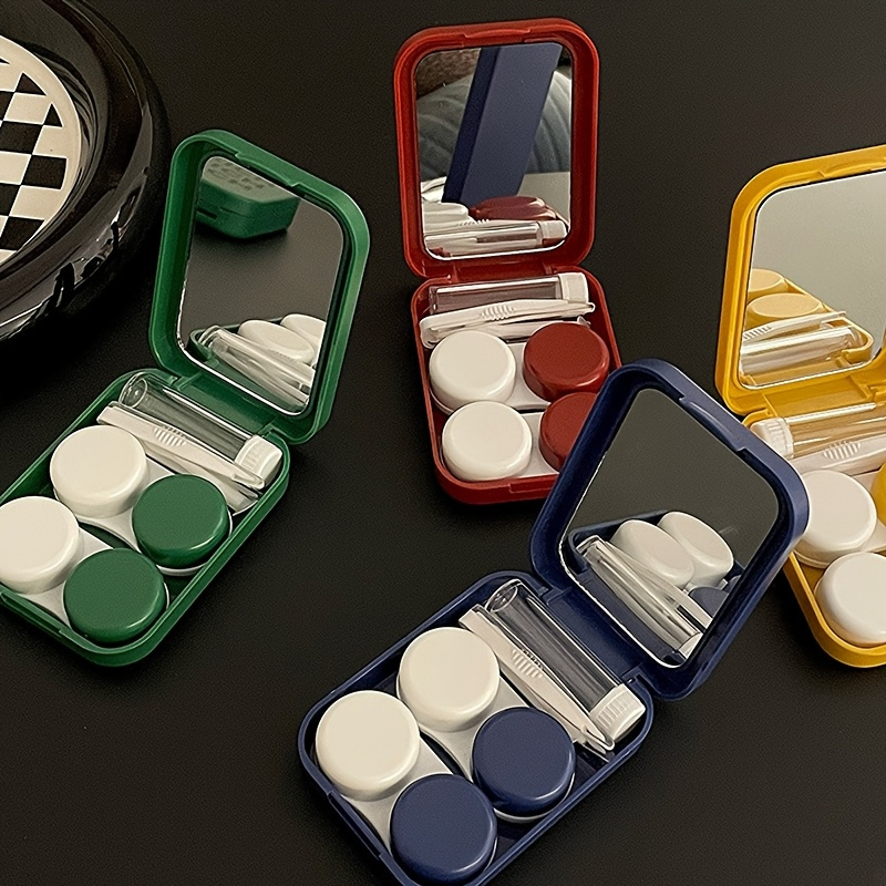 6pcs retro colored   set including 1 outer box with   2 companion boxes 1 tweezers 1 suction stick 1 bottle portable leakproof suitable for travel and home