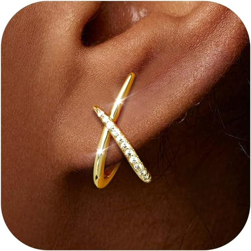 1pair Earrings For Women 925 Sterling Silver Post Stud Earring Hypoallergenic Cubic Synthetic Zirconia Stud Earrings For Sensitive Ears Small Minimalist Dainty Earring Trendy Jewellery Gifts