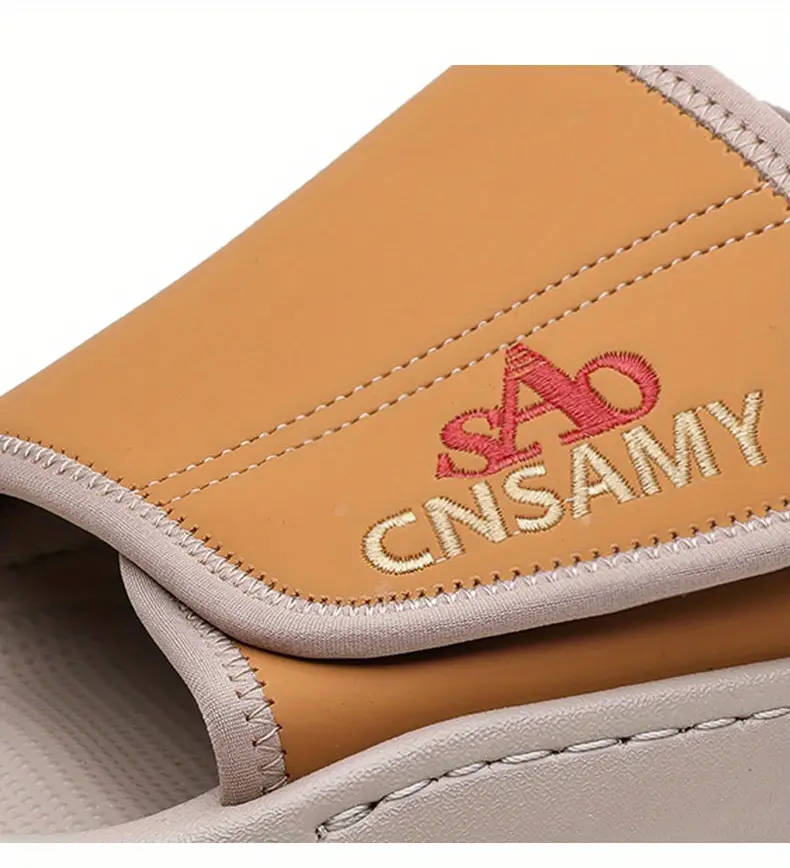 mens home bathroom slippers 2025 new lightweight quick dry mens sandals fashion open toe slides for indoor outdoor beach and casual wear sole non slip solid color round toe stylish anti skid flip flops comfortable thick soled summer durable eva material unisex design everyday use car friendly slip resistant house slippers 2pcs set 1pc shoe 1pc bag Product details 3