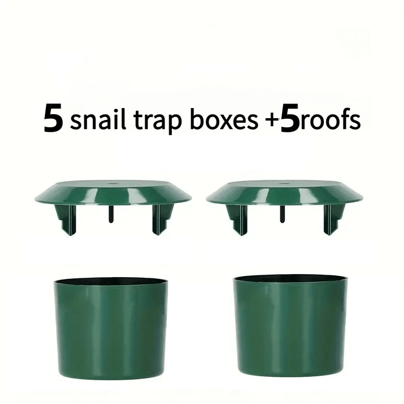 Image of 10pcs Reusable Snail And Slug Trap Set, Easy-to-use Plastic . Suitable For Yards/gardens/farms.
