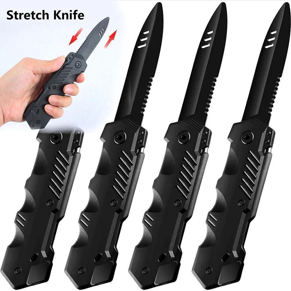 

's , Knife Prank Set - Black Telescopic Folding Daggers, Halloween & Christmas