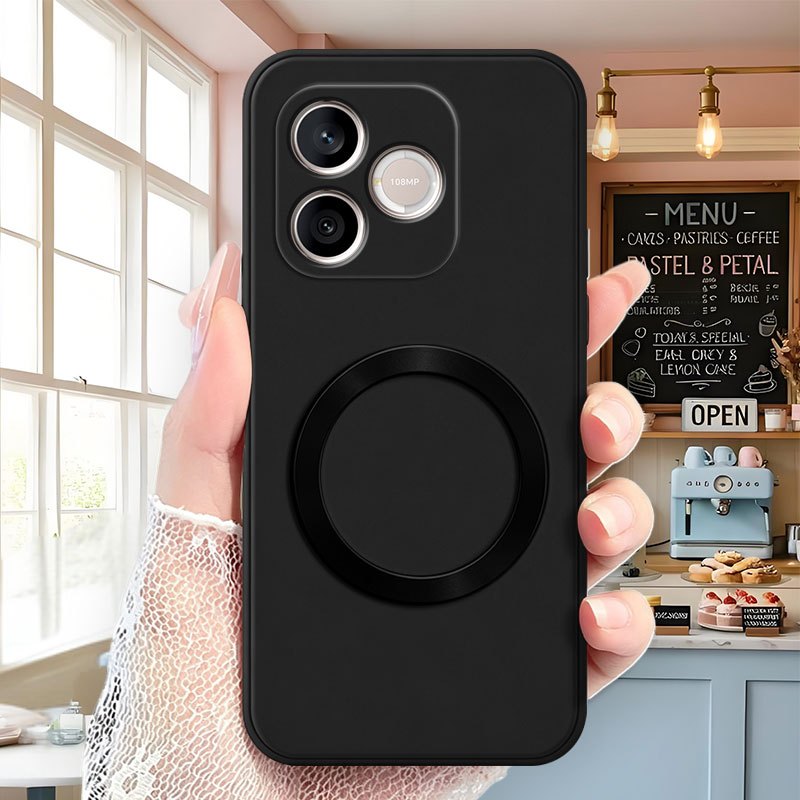TEMU Phone Case: Suitable 600 Lite / 500 Smart / Honor 600 Pro 600 Classic Matte Black Magnetic Phone Case, Luxurious Frosted Matte Tpu Soft Case,