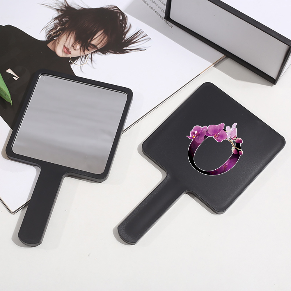 Mini Hand Mirror with Easy Grip Handle, High Definition Scratch-Proof Surface