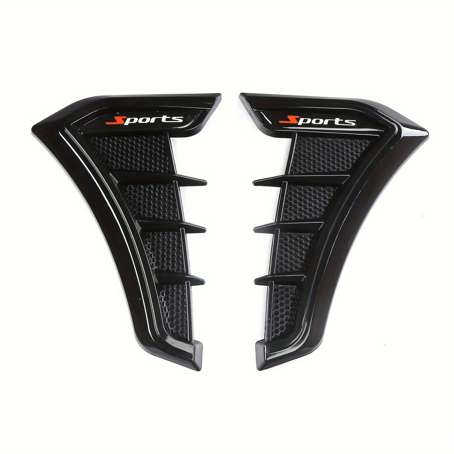 Car Fender Decoration Stickers Universal Side Wing Car Stickers Modification Fender Side Badge Decoration 2pcs