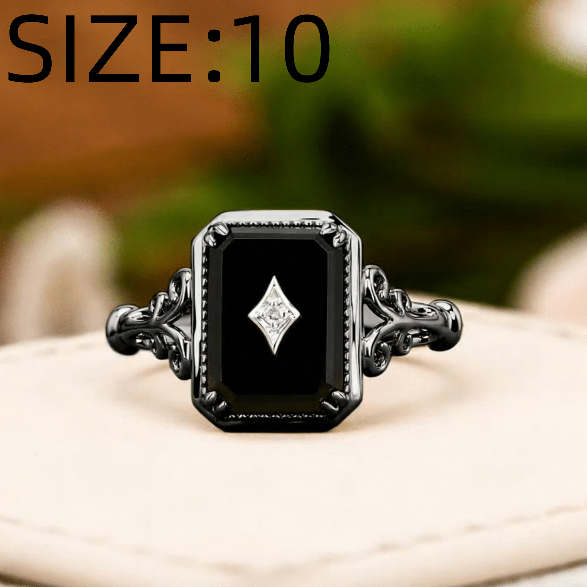 Men's Dark Gothic Fashion Ring, Unisex Style