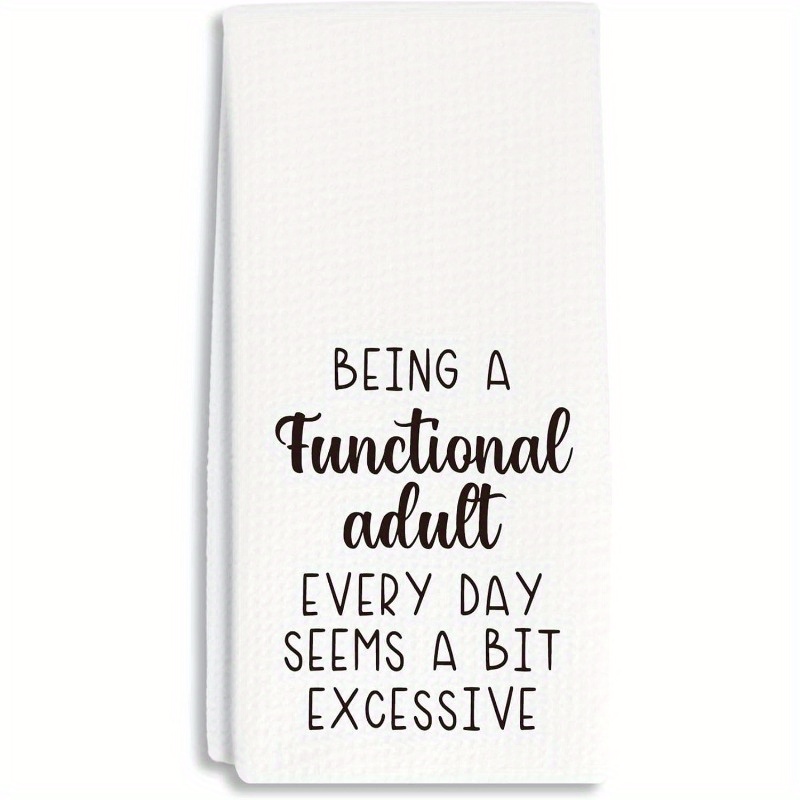 

1pc Polyester Dish Towel, , , Sarcastic Towel, 18x26 , , For , , Bathroom, Adult , Decor,