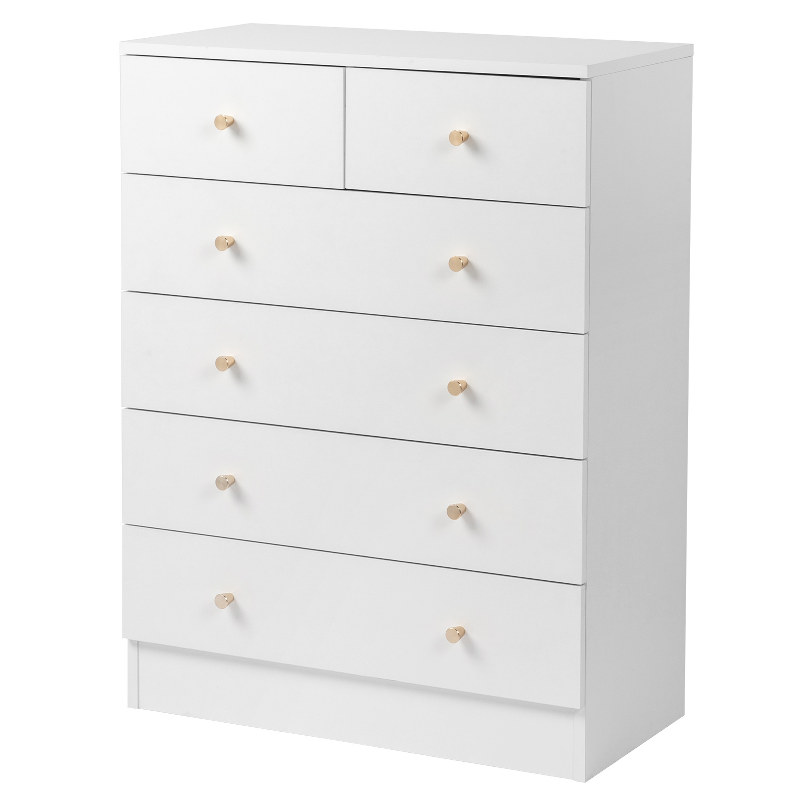 6-drawer Chest With Hemp Surface, Cream White Dresser With Wind & Cloud Stone Pattern, Light Luxury Storage Cabinet With Matte Golden Handles For Bedroom, Bedside, Living Room