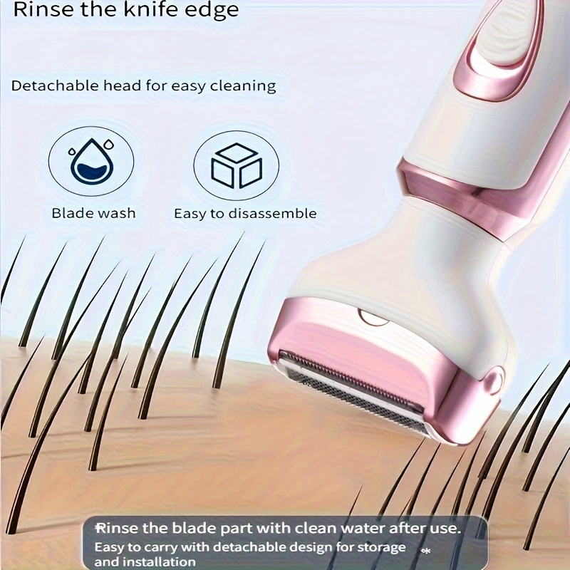 Set epilator electric multifuncțional pentru femei, încărcare USB, potrivit pentru îndepărtarea părului de pe sprâncene, nas, față, picioare și alte zone. Portabil și delicat, este un cadou perfect pentru prietenele tale.