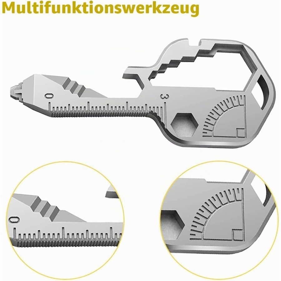Multifunctional Key Shaped Multi Tool, 24-in-1