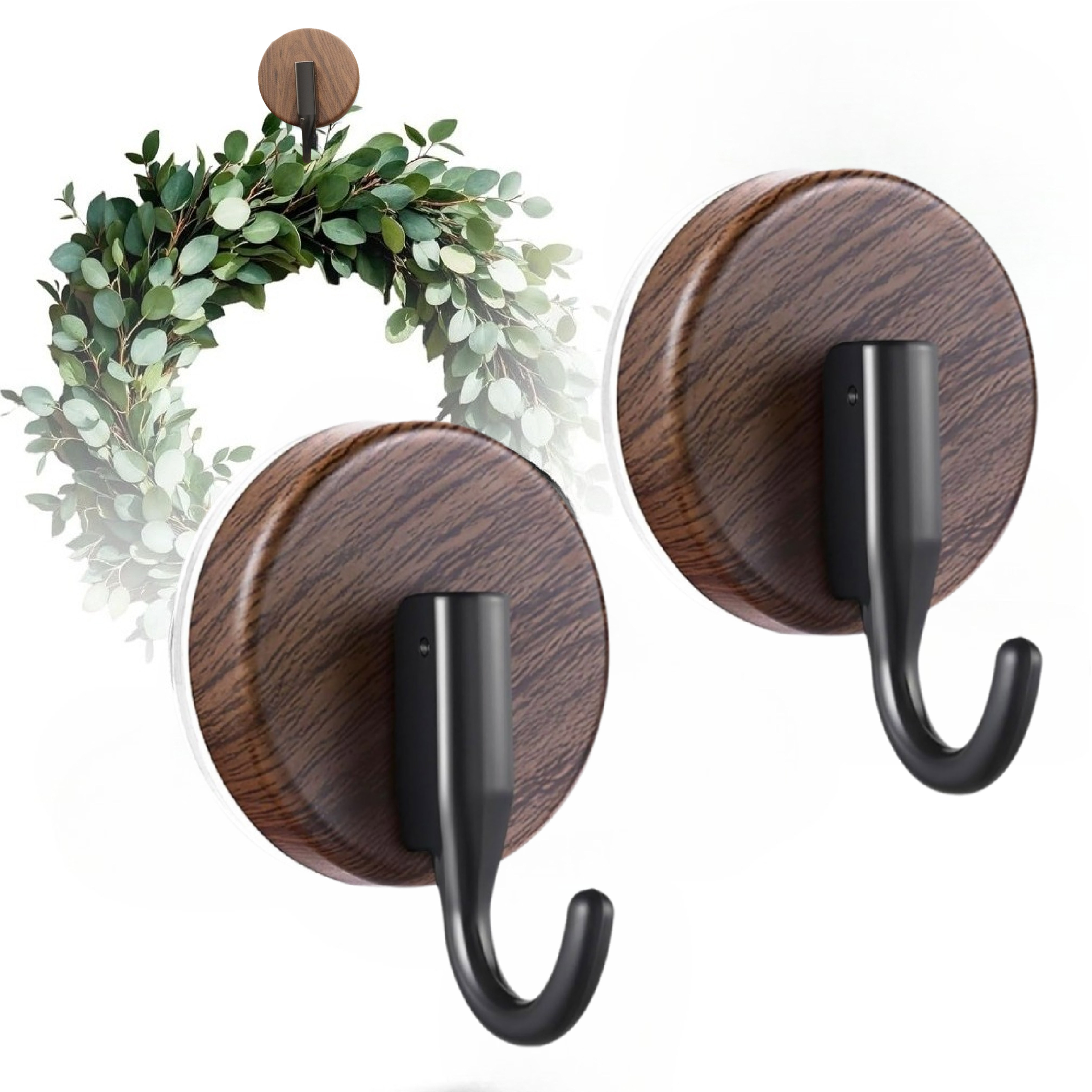 TEMU Front Door Wreath Hanger, Upgraded Suction Cup Hook, Suitable For Glass Windows/doors, Christmas/thanksgiving/halloween/ Day/easter/valentine's