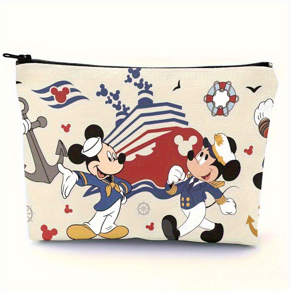 TEMU 1pc Makeup Bag With Zipper Closure - Lightweight Cosmetic Organizer Pouch For Women & Adults, Spacious Travel-friendly Makeup Case - Birthday/valentine's Gift For Fans (official Design)