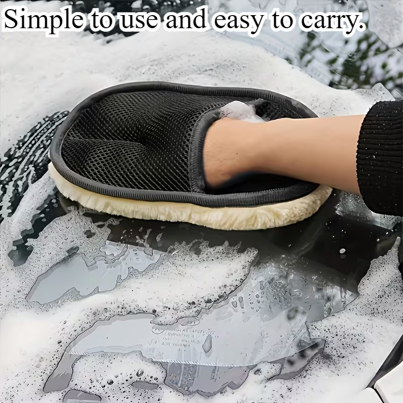 TEMU 1pc Microfiber Car Cleaning Glove Absorbent And For Interior Dashboard And Window Cleaning An Essential Tool For Vehicle Care And TEMU 1pc Microfiber Car Cleaning Glove Absorbent And For Interior Dashboard And Window Cleaning An Essential Tool For Vehicle Care And