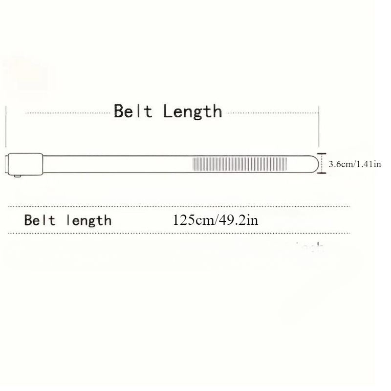 Men's Casual Leather Belt with Automatic Buckle