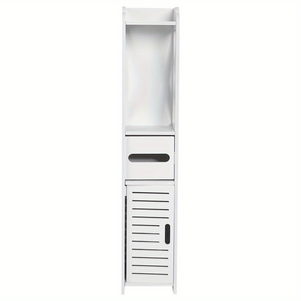 TEMU 1pc Vertical Organizer Narrow Floor Standing Bathroom Organizer For Tight Spaces And Crevices Versatile Storage, Organizer Organizer For Home