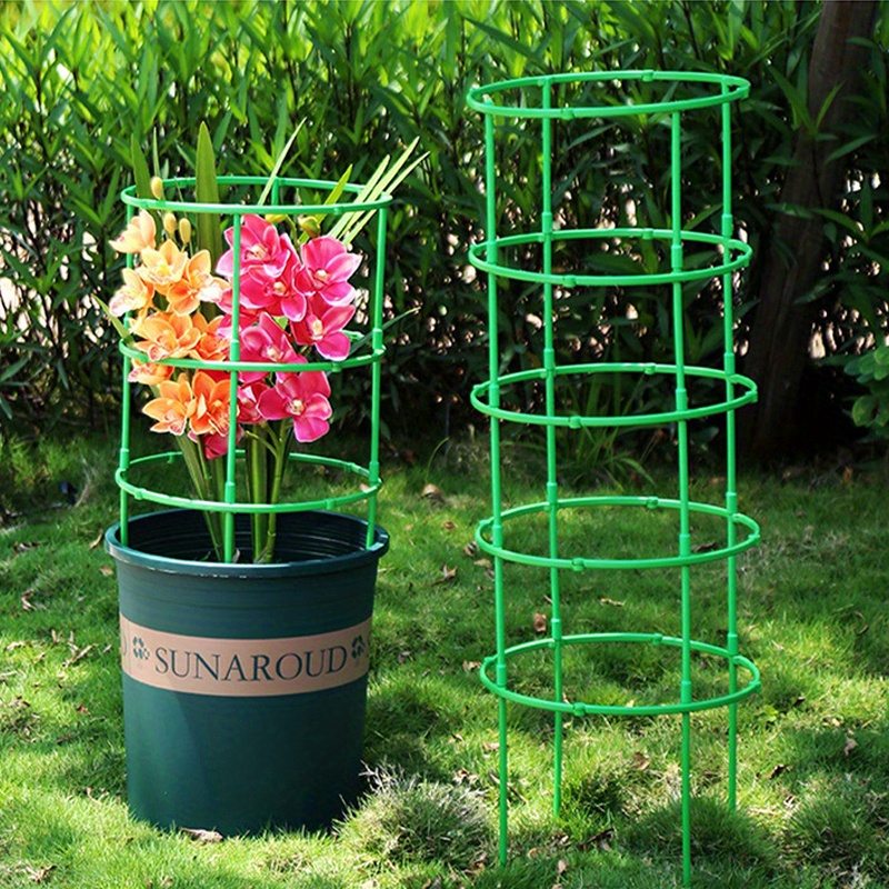 12 tier green plastic flower rack versatile indoor climbing plant support for vines crabs and orchids space saving splicing design with 2nd 5th floor options indoor gardening stackable racks durable plastic racks details 4