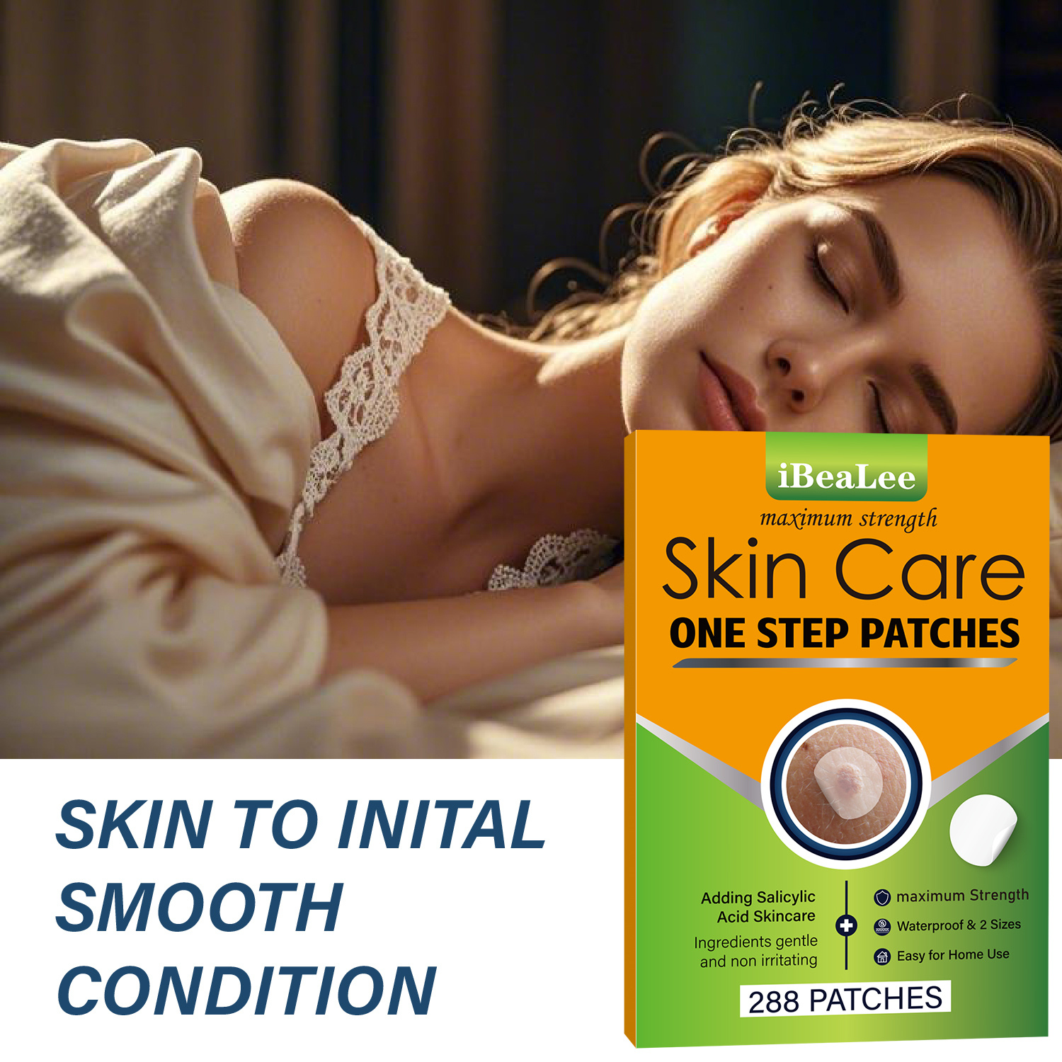 288pcs iBeaLee Maximum Strength Light Beige Care Patches with Salicylic Acid - Waterproof, Gentle & Non-Irritating & for Face, Body, Feet - 2 Sizes, Alcohol-Free, Formaldehyde-Free, Fragrance-Free, All Light Beige Types, Men & Women, Feet Care, Multipurpose Skincare, Alcoholfree Skincare details 4