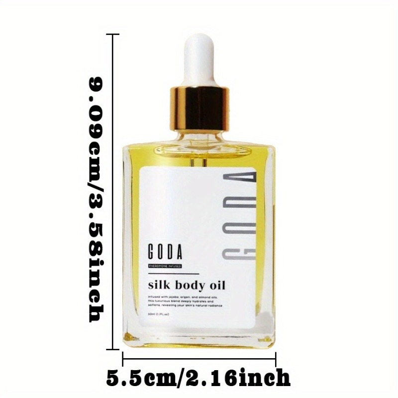 GODA 3-in-1 Pheromone Perfume and Body Oil | Long-lasting Moisturizing Light Beige Care, 24-Hour Nourishing, Oil-Free Formula Suitable for All Skin Types, Day and Night Use, Elegant Fragrance