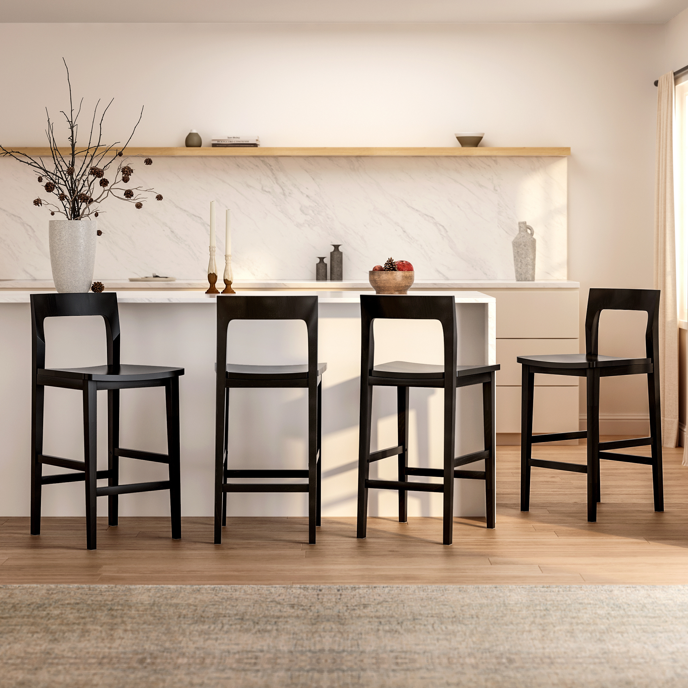 Counter Height Stools Set of 2, Farmhouse 25
