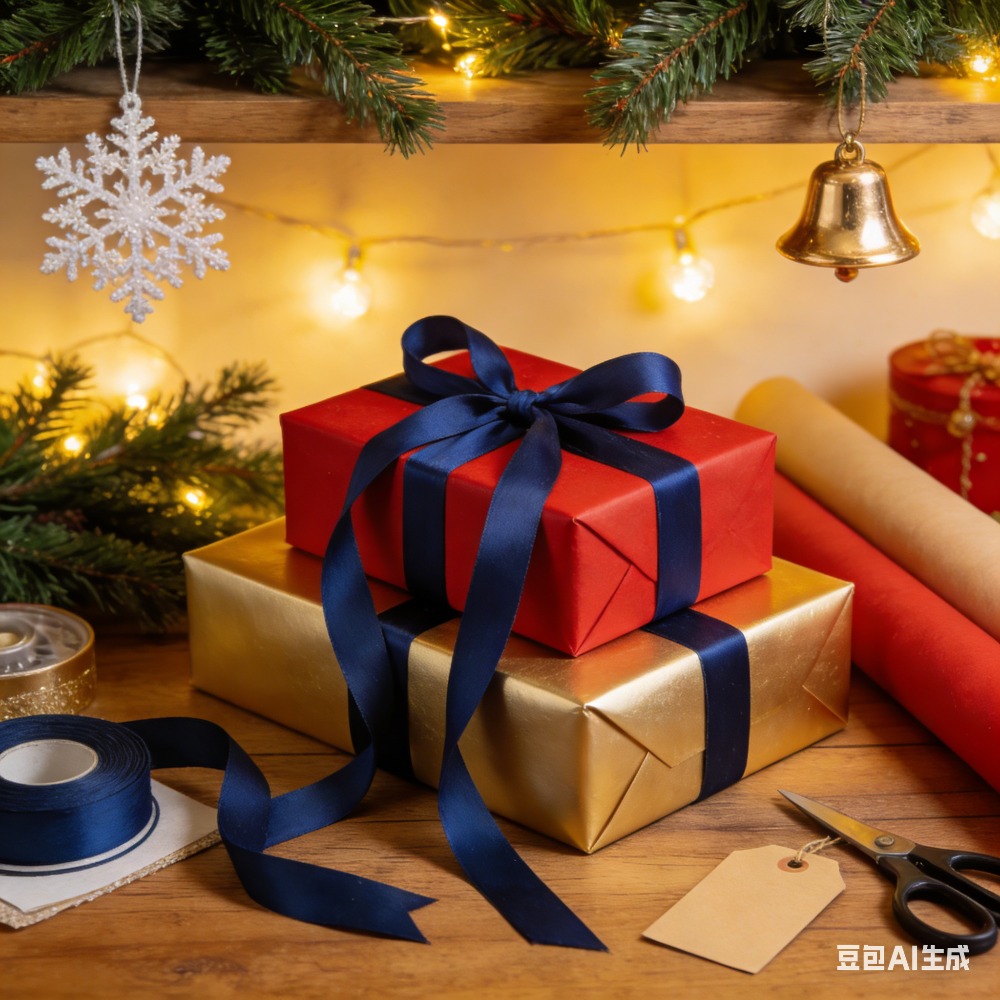 E-shop Ein 21,4-Meter tiefblaues Satinband, 10 Millimeter breit - ein elegantes, einfarbiges Stoffband, geeignet für Geschenkverpackungen,