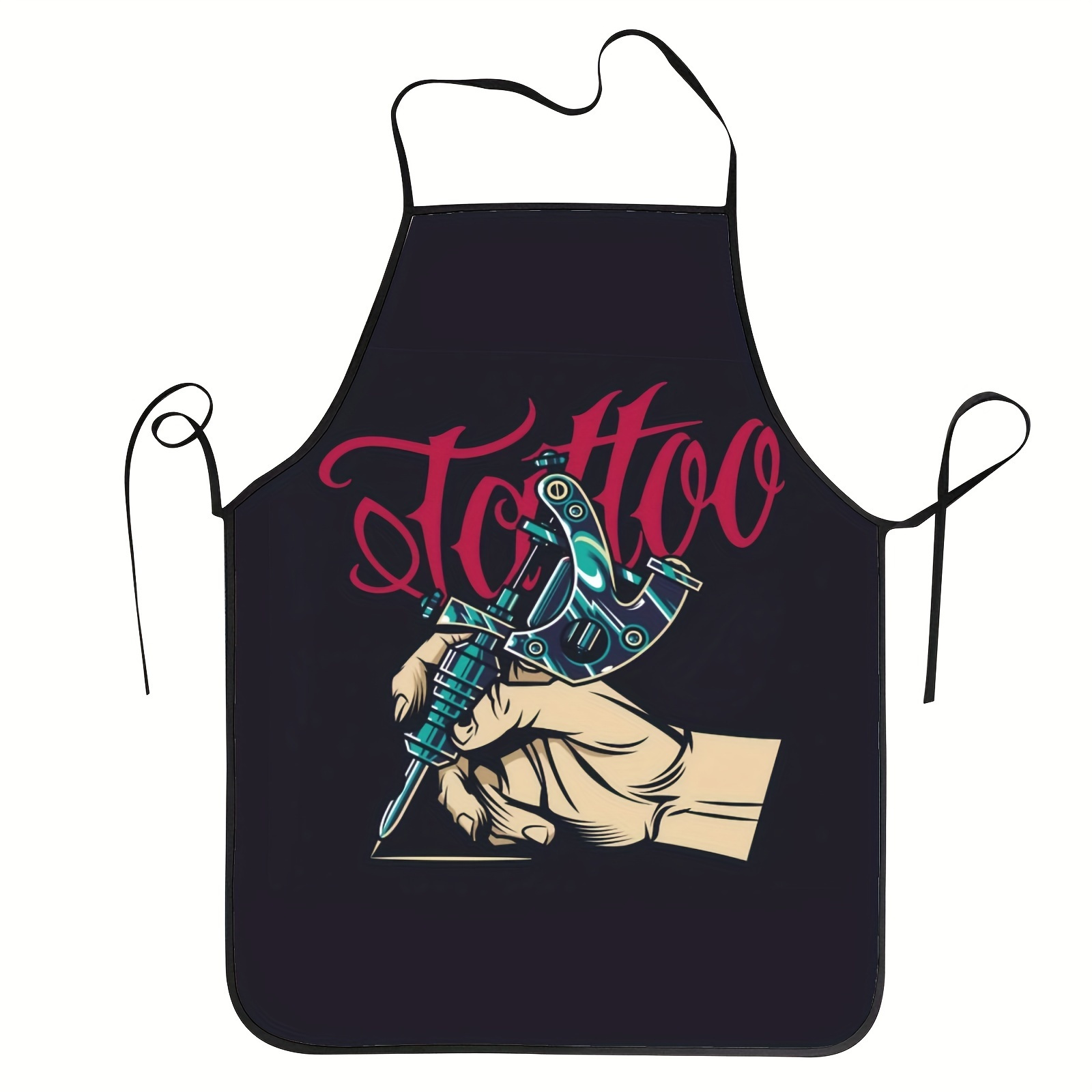 

Tattoo Artist Apron- Polyester Fiber, Suitable For Chef, Cooking, Gardening And