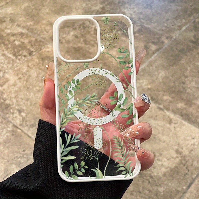 [Star Pattern Phone Case] Forest Full of Stars Pattern Phone Case for iPhone 16 Pro Max 16e 15 Plus 14 13 12 11 XS Max XR X | Full Body MagSafe Charging Support, Anti-Scratch, Non-Yellowing, Colorful Border, Transparent Smartphone Cover