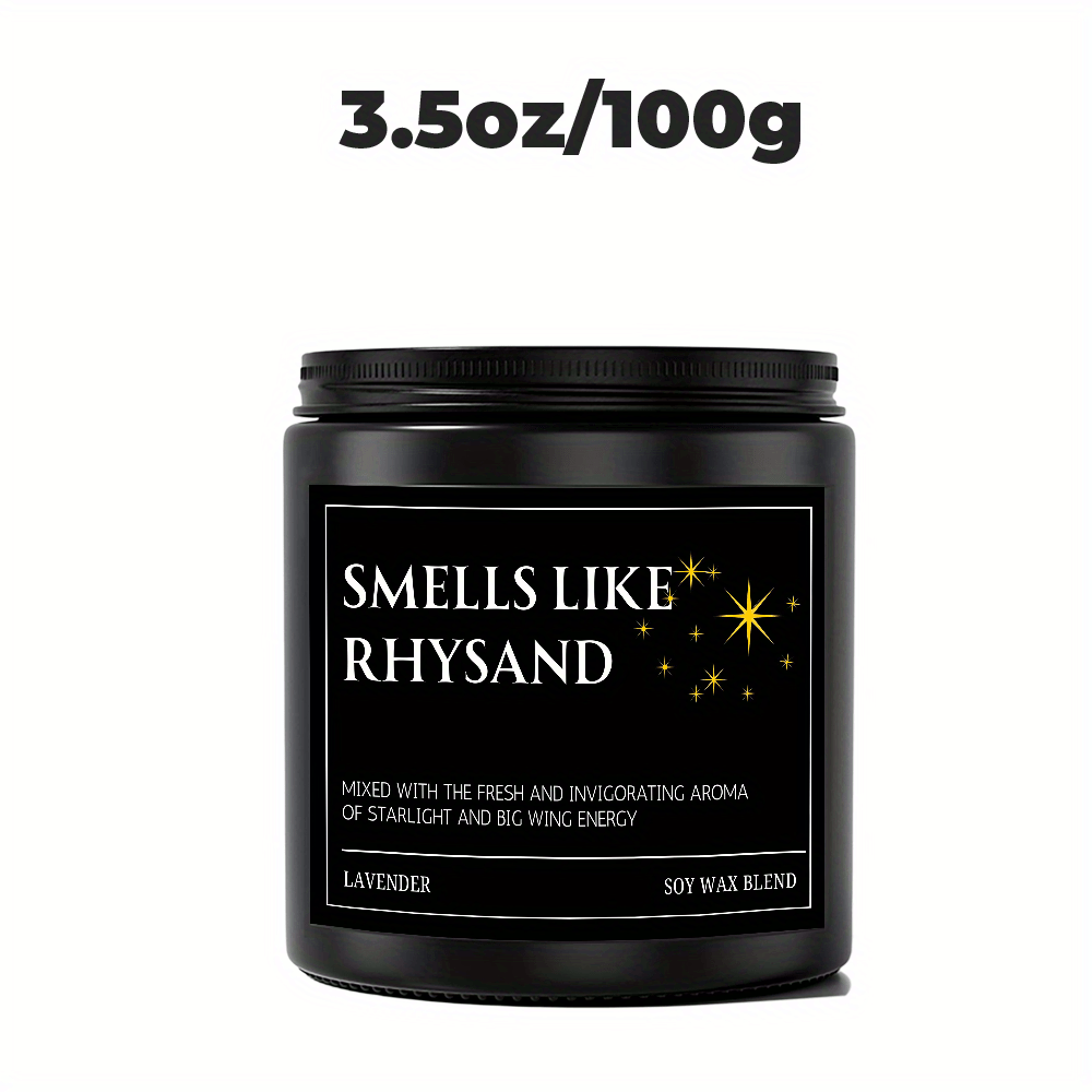 Rhysand Soy Wax Candle - Suitable For Literature Fans, Christmas Gift For , Rhysand Scent, Soy Wax Candle For &, For Book Lovers & Rhysand Fans