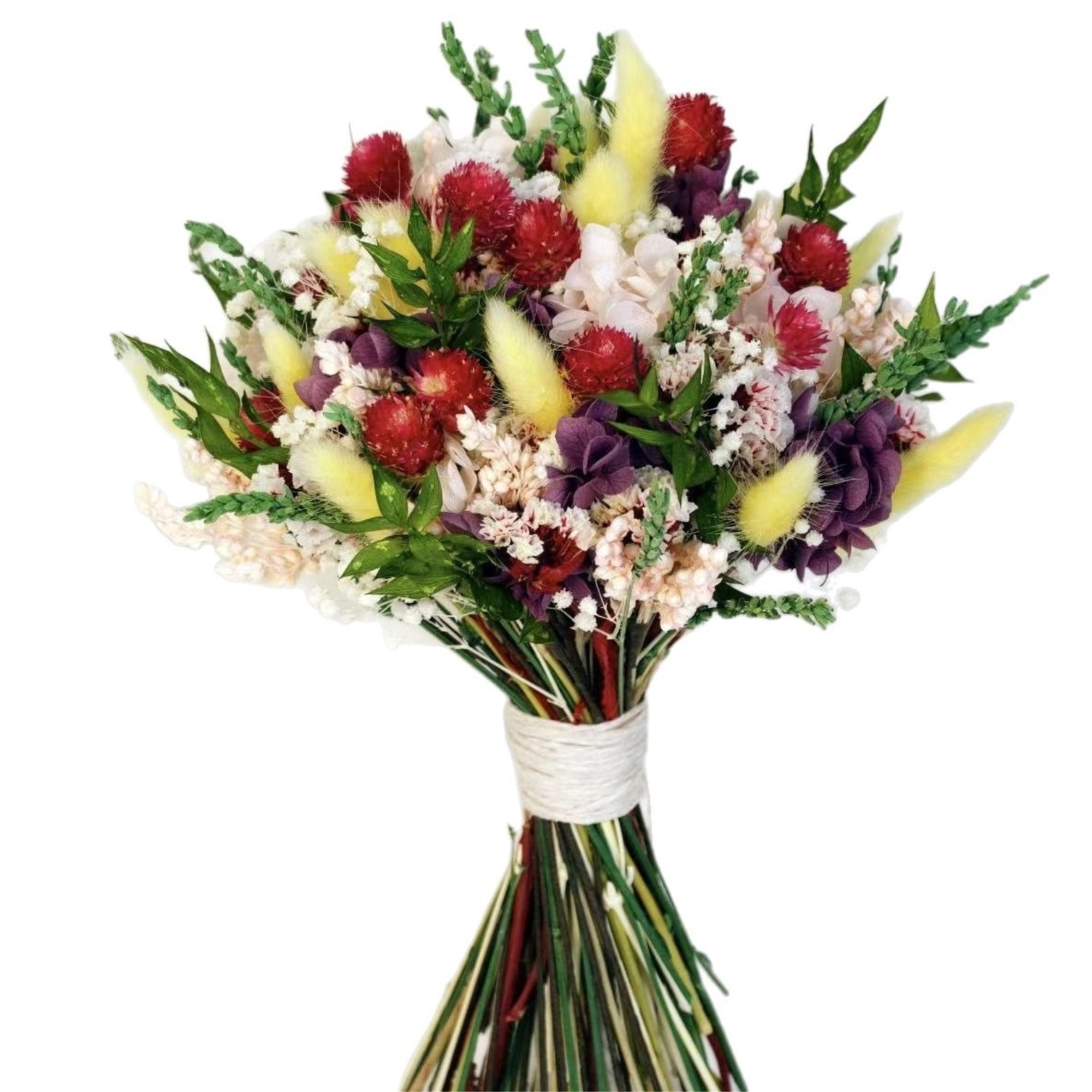 Fake Bridal Bouquet Artificial Assorted Dried Flowers For Bridesmaid Ceremony Wedding Party Home Table Decoration