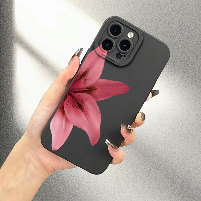 TEMU Flower Pattern Uv Phone Full For Iphone 11 12 13 14 Pro Max 15 16 Xr X/ Xs 7 8 Se For Smartphone Gift Birthday Gift &