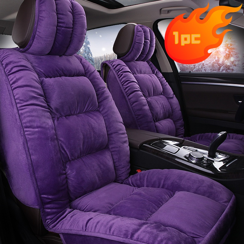 TEMU 5pcs/1pc Car Accessories, Car Interior Accessories, Universal Car Seat Covers, Plush Soft Car Seat Covers