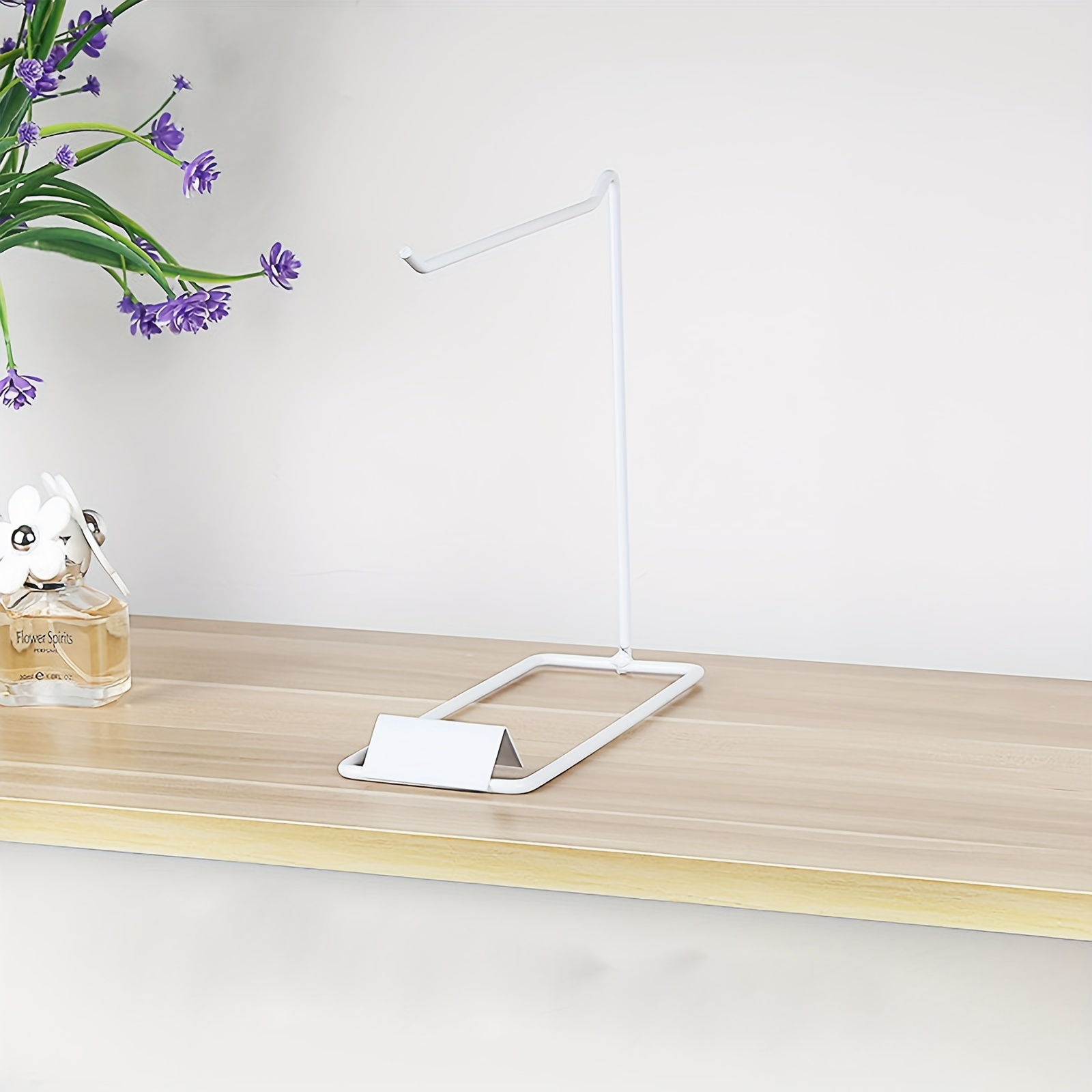 E-shop Moderner Metallschmuck-Aufbewahrungsbox – Eleganter Schreibtischständer für Ohrringe, Halsketten und Accessoires mit mehreren Haken, ideal für