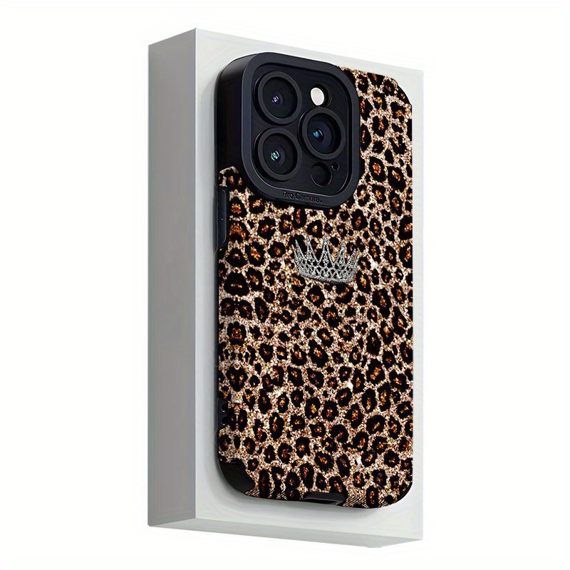 Husă pentru telefon: Husă clasică din piele ecologică cu imprimeu leopard și dungi verticale pentru iPhone 16/15/14/13/12/11/XS/XR/X/Pro/Plus/Pro Max