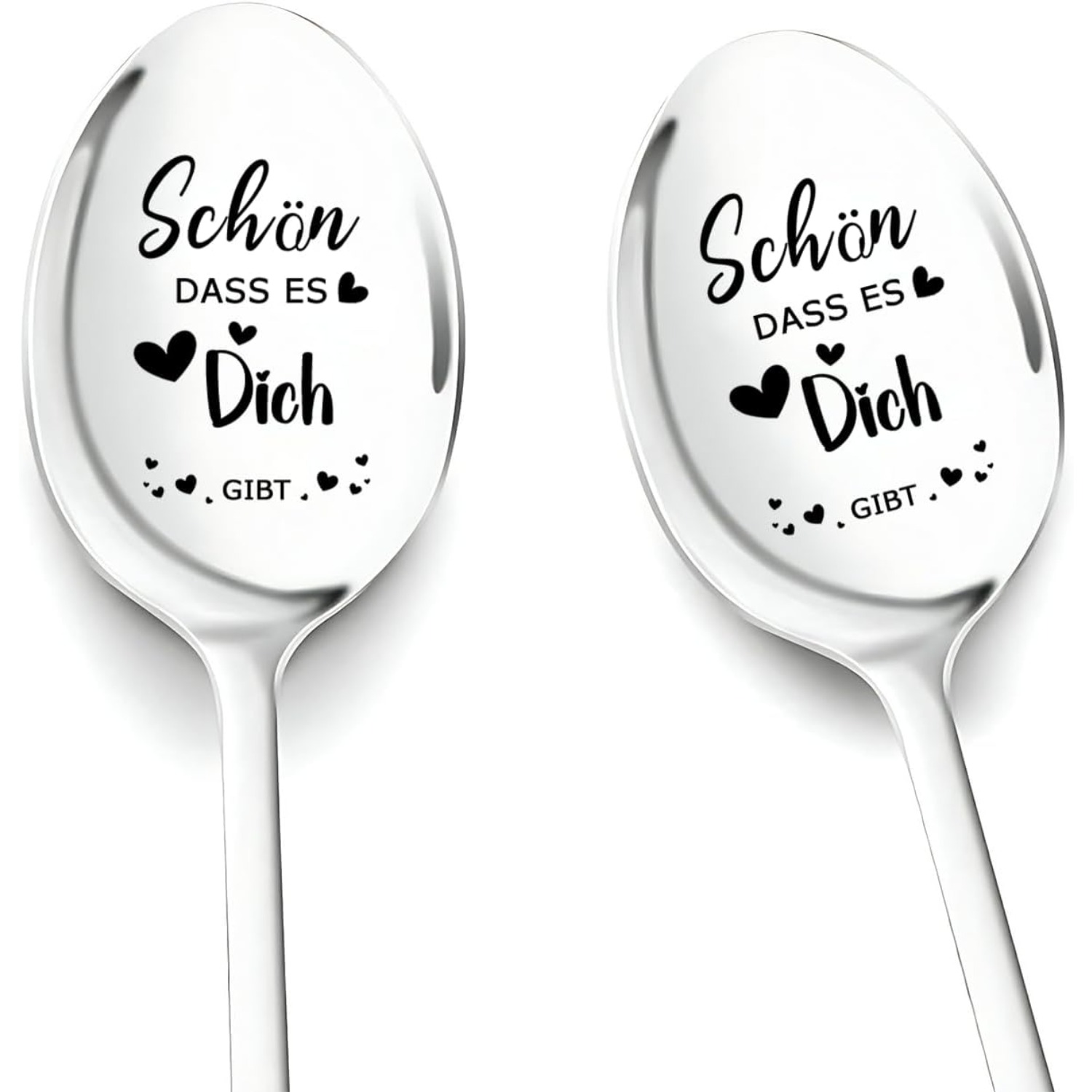 Image of Gifts For Best Friend - ' You Exist', 2pcs Engraved Coffee Spoons - Perfect Gift For Women, Mom, Grandma, Sister, Daughter - Christmas Or Birthday Present For Her