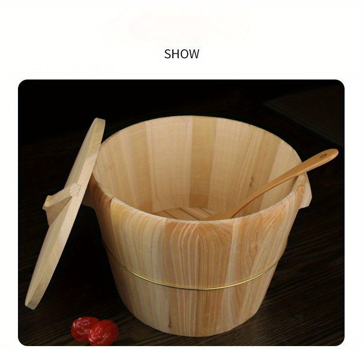 1pc non stick wooden steamer basket versatile kitchen gadget for healthy cooking   rice vegetables details 9