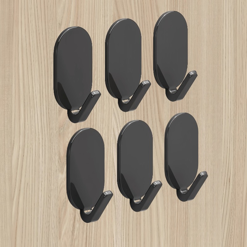 E-shop 6/12 Stück Hochleistungs-Klebehaken - Kein Bohren erforderlich, für Badezimmer und Toiletten, multifunktionale Wandhänger, moderne Wandhänger,