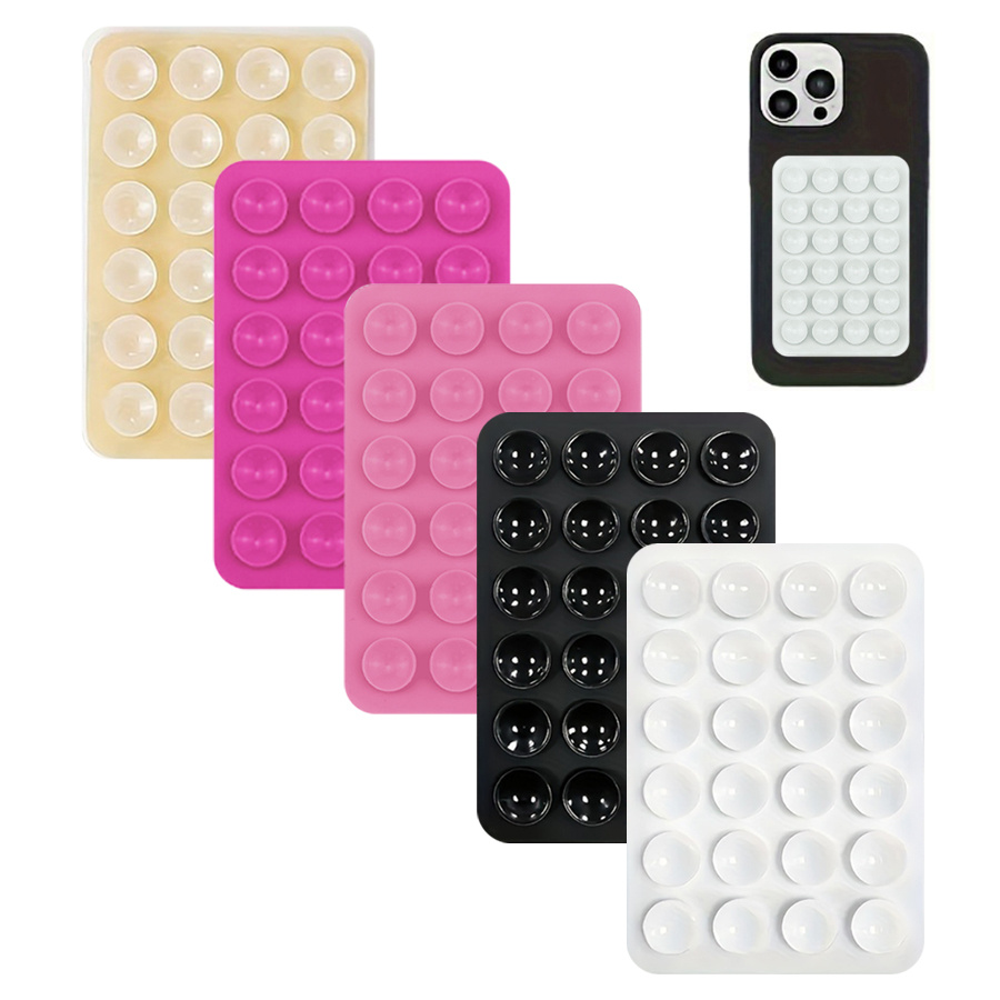 TEMU Set di supporti per telefono a , 5 pz, in //rosa/rosa forte/, base adesiva adatta per iPhone e , supporto universale per per video selfie