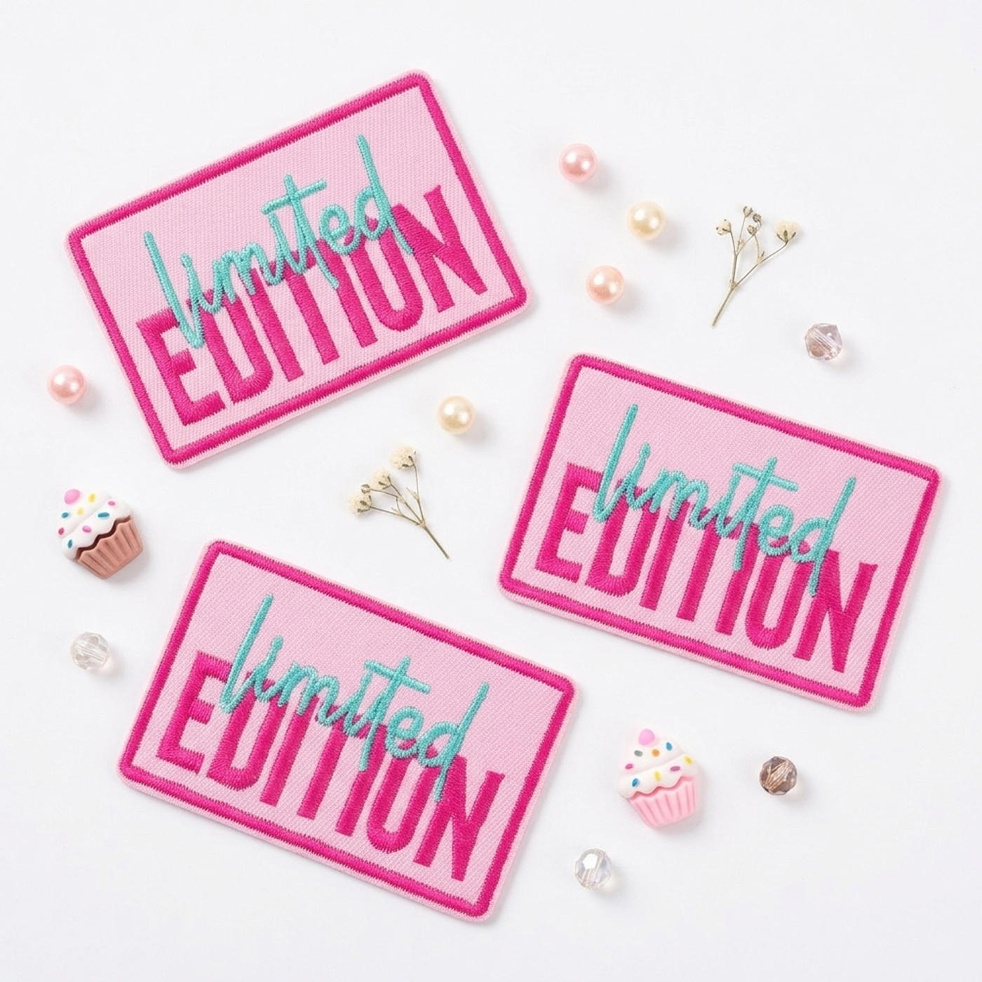 Image of 3pcs Edition Embroidered Patches, Iron On/sew On Patches For Clothing Jackets Jeans Hats Bags, Diy Decorative Repair Patches For