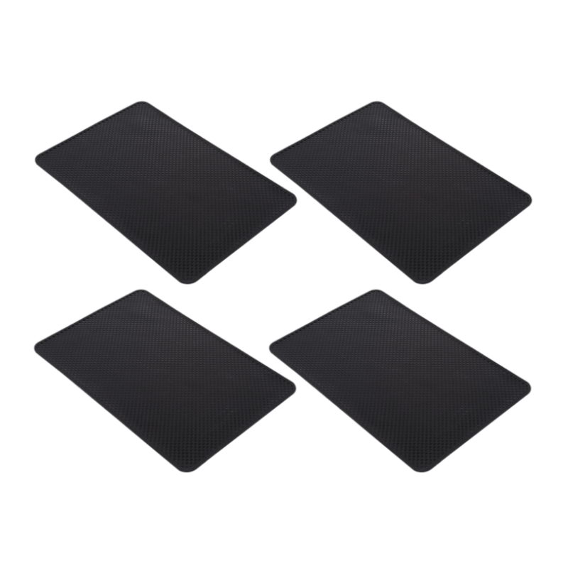 TEMU 4pcs Car Anti-slip Pads, Pvc Phone Glasses Key Non-slip Mat, Car Dashboard Durable Holder, Auto Interior Additions