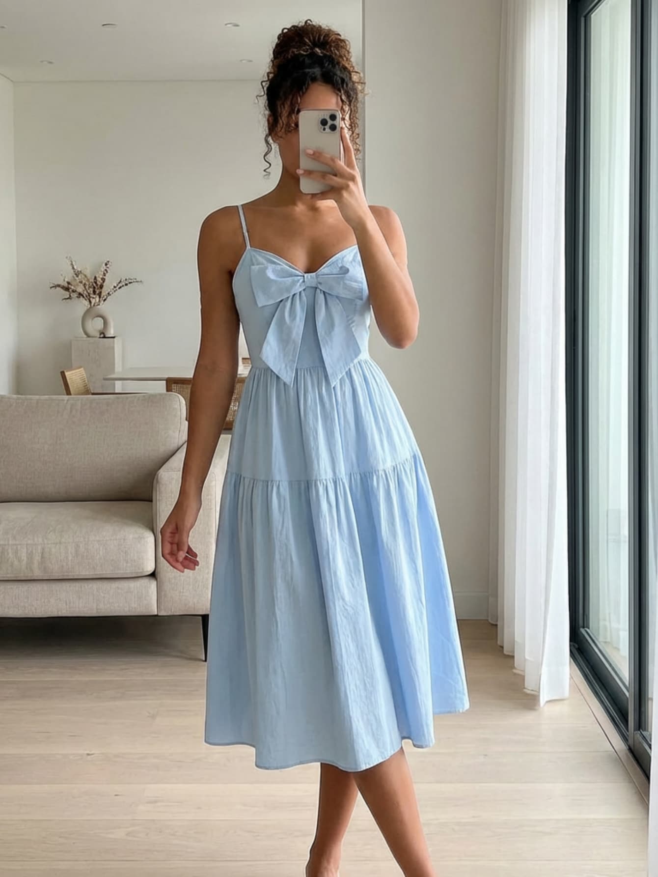 light blue dress for women sold on Temu United States