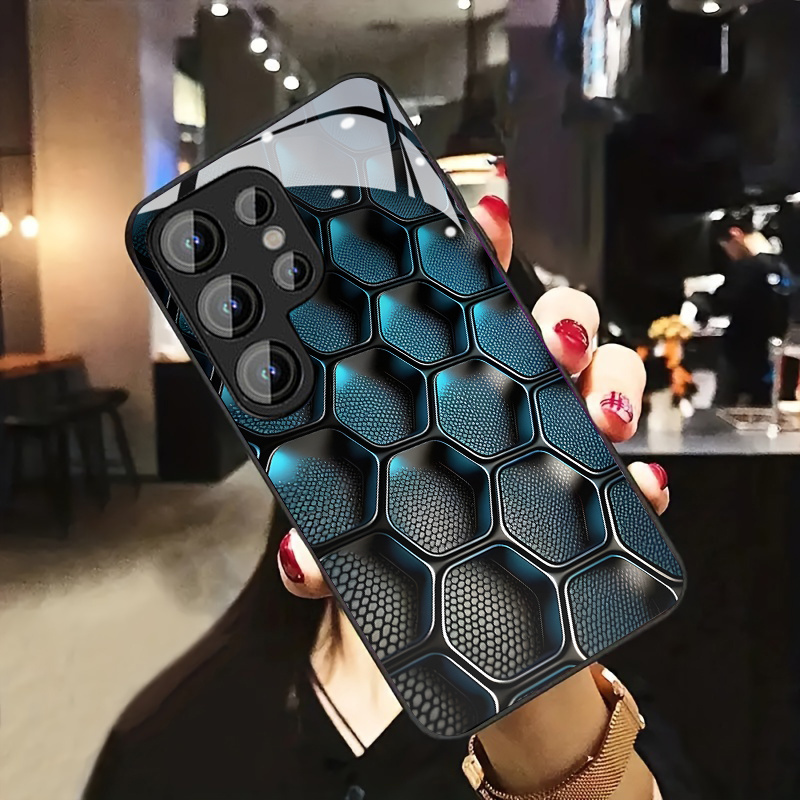 TEMU Phone Case: Honeycomb Grid For