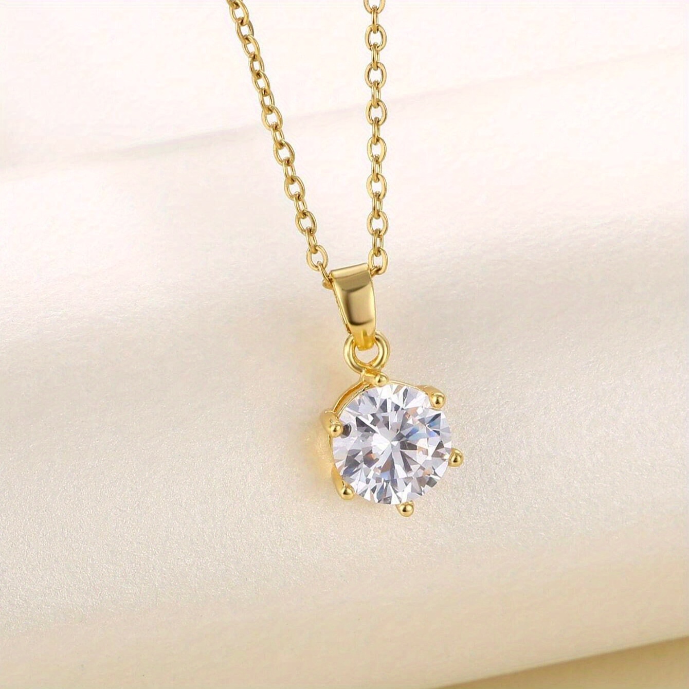 Women's 0.5 to 10 Carat Moissanite Pendant Necklace, Stylish
