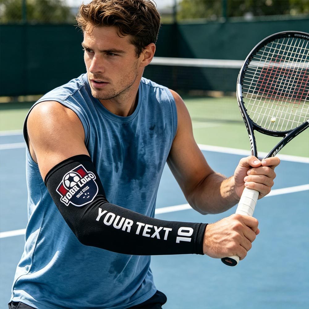 TEMU 1pc Custom Personalized Sports Arm Sleeve With Custom Logo And Text, Suitable For Baseball, Basketball, , Running, Cycling, Events And Charity