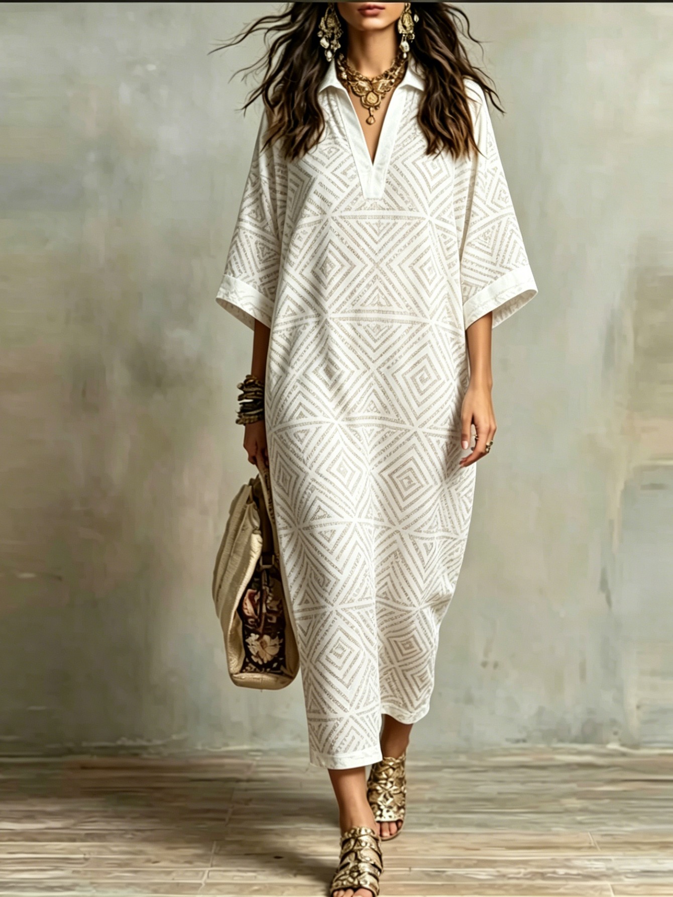 loose tent dress Sienna Maxi Tent Dress Grey / M