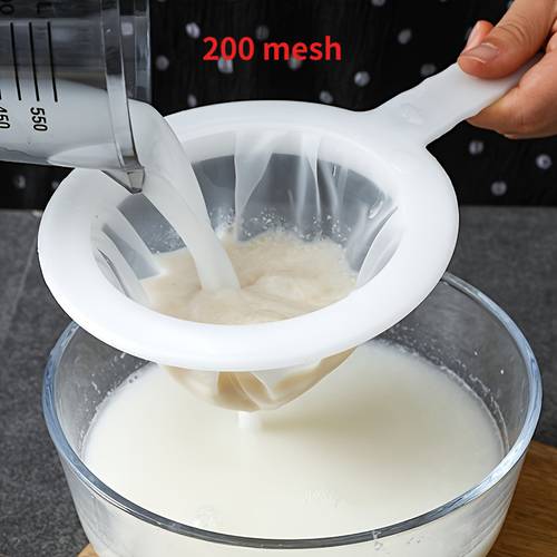200 mesh fine filter hangable filter mesh suitable for home brewing advanced kitchen sieve filter suitable for wine tea soy milk baking kitchen filter mesh fine mesh filter food filter mesh juice flour filter flour soy milk 1