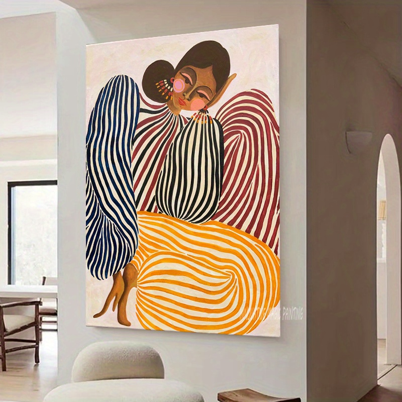 1pc abstract striped   hd art print poster frameless   office decor perfect gift idea   business essential wall art decor