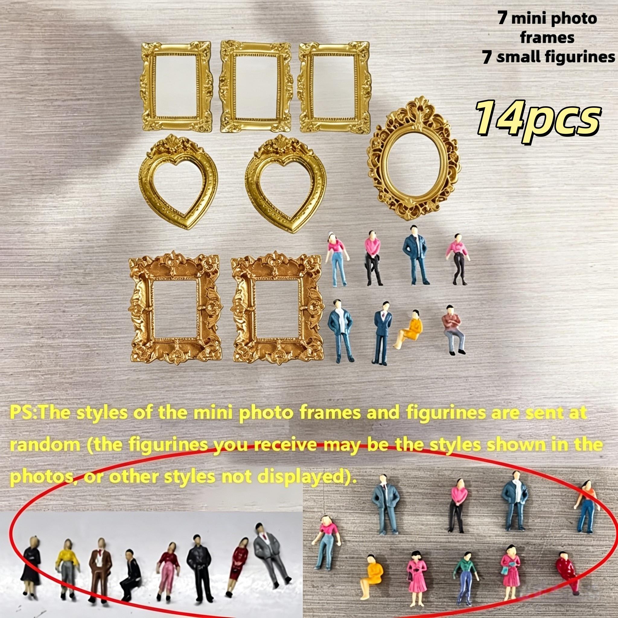 14pcs Diy Shadow Box Frame Decor (excluding Black Frame) A Unique Way To . Includes Photo Display Mini Frames And Small Figurine 3d Shadow Box Kit, Memorial Keepsake, Holiday Gift, Random Style