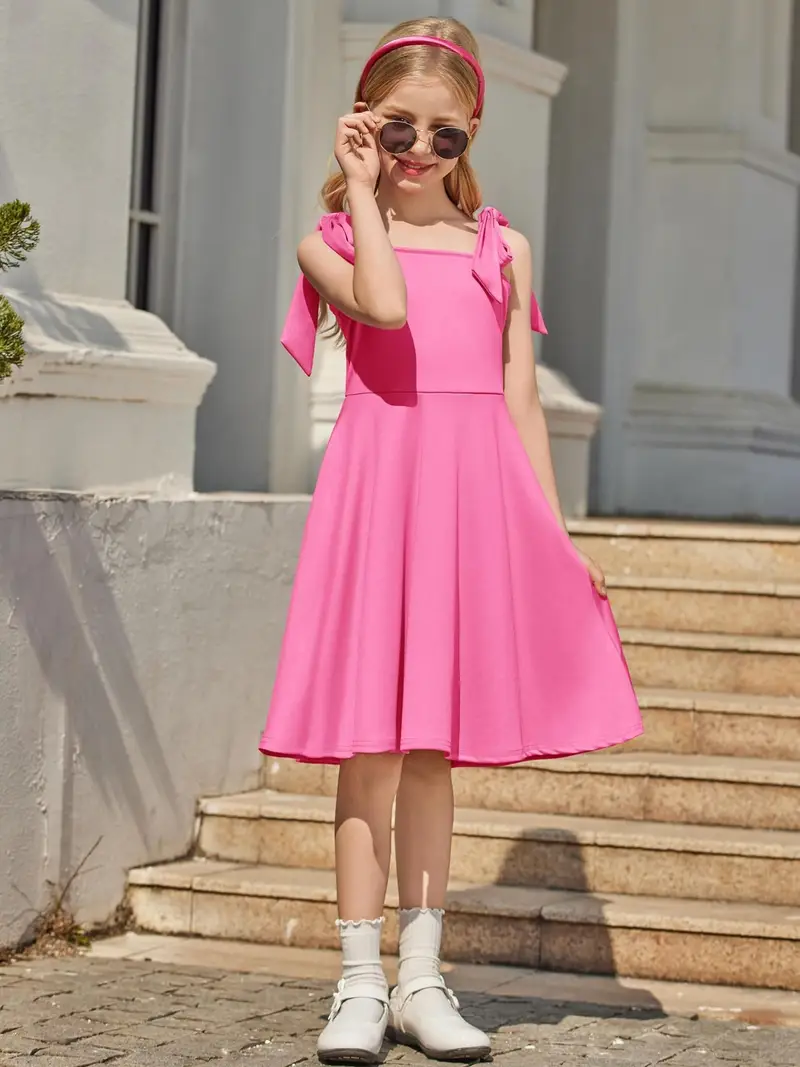 summer dresses girls aged 6 11 featuring tie shoulders - Temu summer dresses girls aged 6 11 featuring tie shoulders - Temu