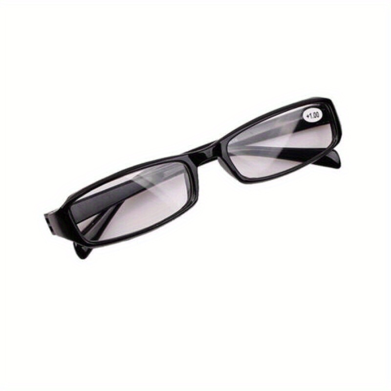 6-Packs Unisex Rectangle Reading Glasses, Polycarbonate Lens & Frame, Farsightedness Presbyopia Eyewear, Simple Gradient Design