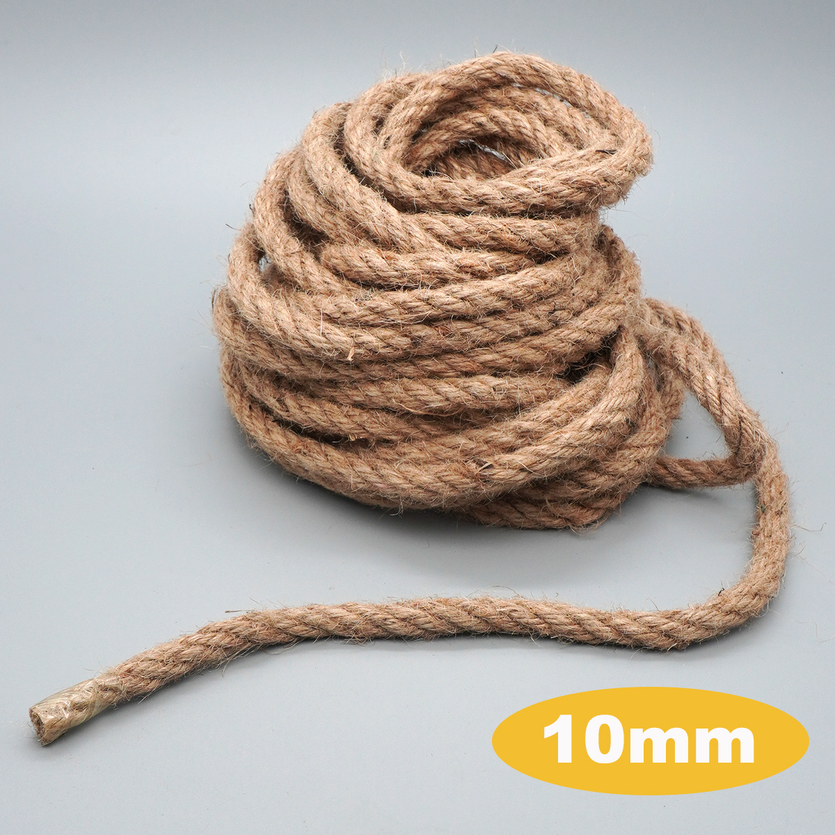 TEMU Jute Rope For Pulling And Decorating | 10/12/14/18mm Sizes 7m Length | Christmas Decor Cat Scratcher Repair | Rustic Sturdy Design