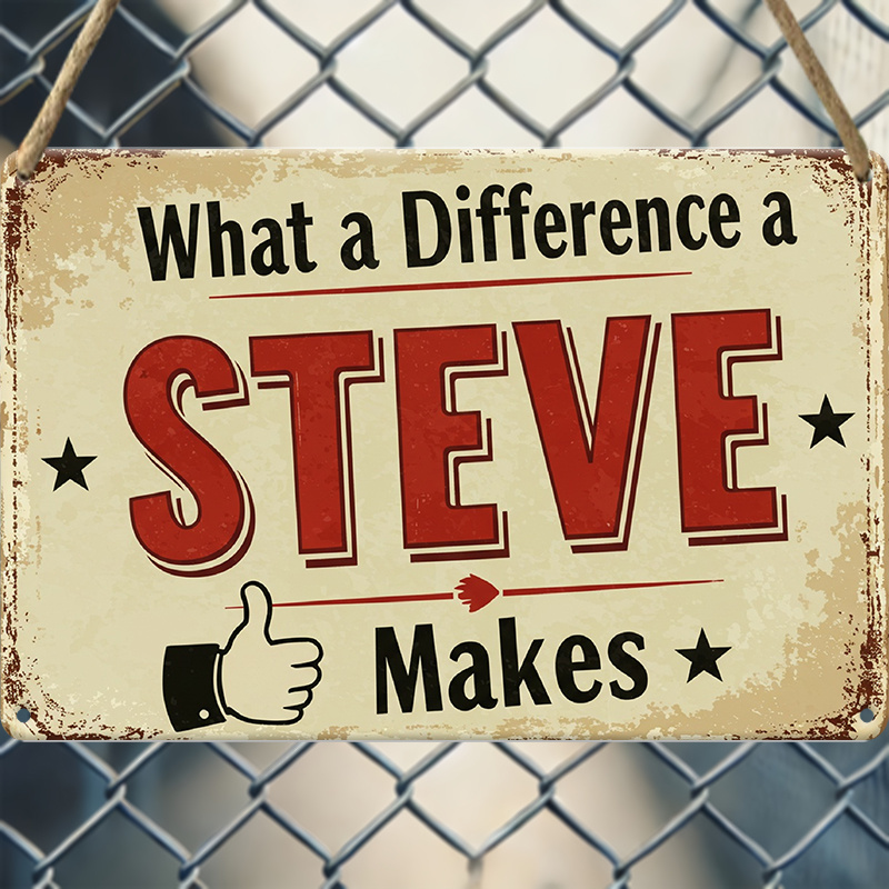 TEMU 1pc Wall Decor Sign "what A Difference Makes" - Reclaimed Wood Plaque With Red Letters And Icon, 7.87x5.24 Inches, Vintage Home Office For Man